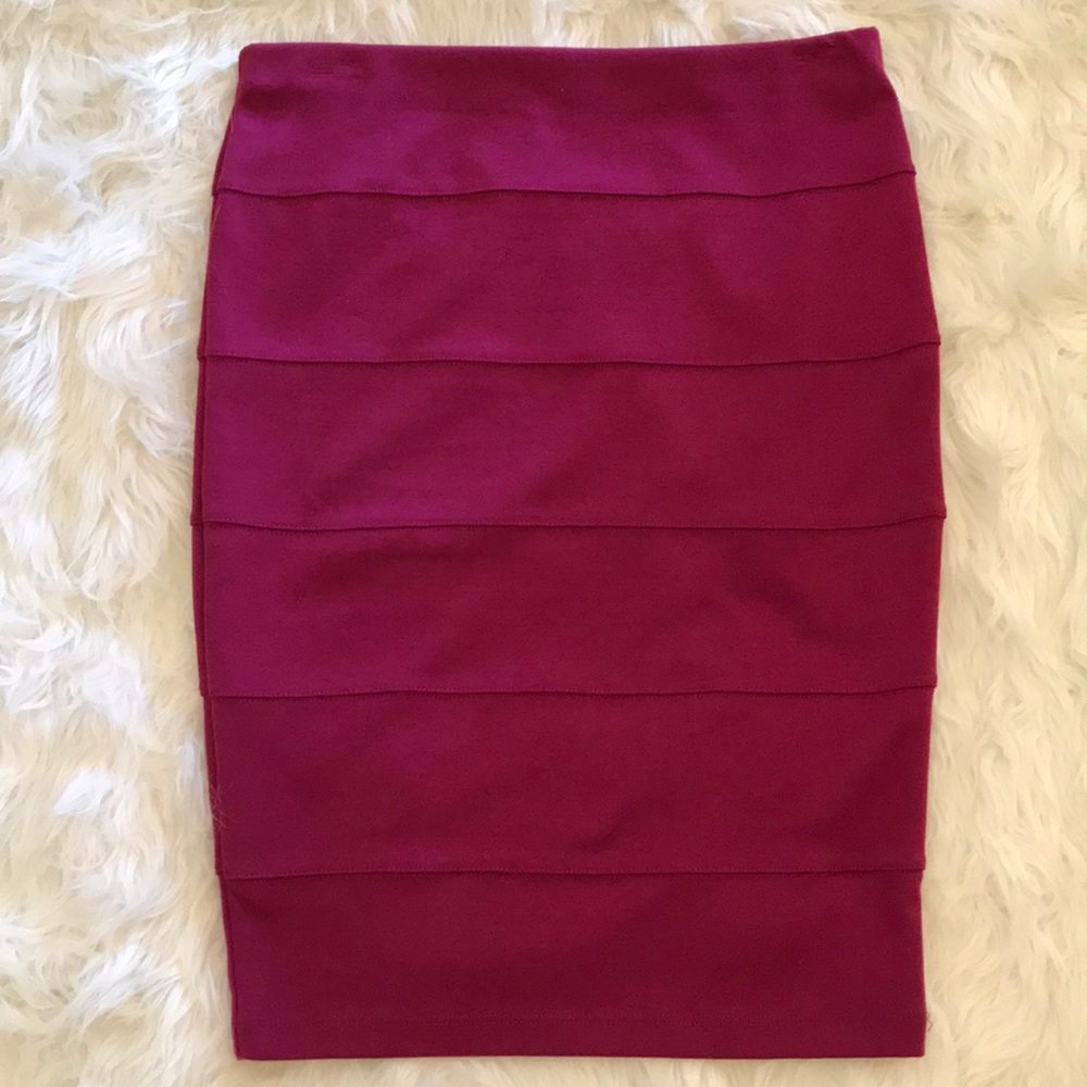 Forever 21 Stretch Mid Length Skirt
